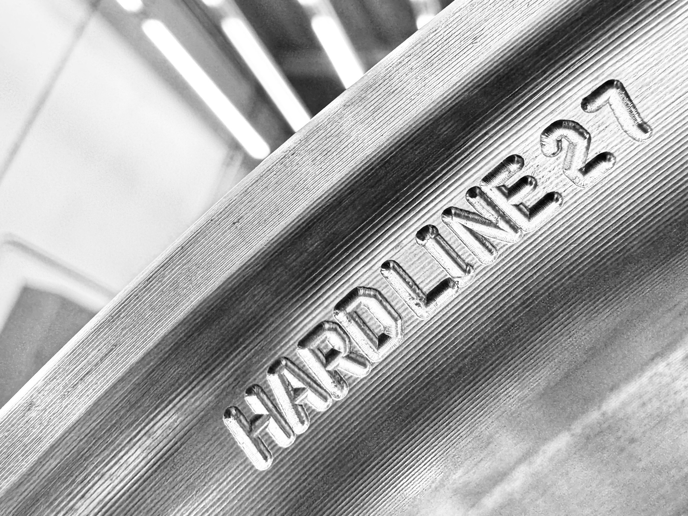 Hardline27 engraved in billet